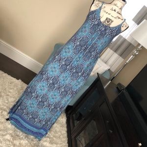 Cynthia Rowley Spaghetti Strap Maxi Dress M